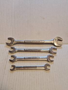 44504 Craftsman 44508 44506 44507 Usa Metric 4pc Double Open End Wrench Set -vv- Series