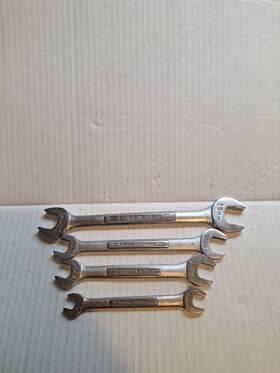 44504 Craftsman 44508 44507 44506 Usa 4 Pc Double Open End Wrench Set Metric -vv- Series