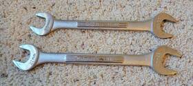 44522-44523 Craftsman 2 Vintage Metric Open End Wrenches V 44522 44523