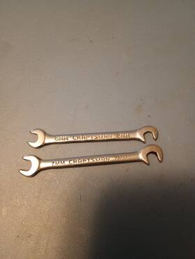 44553 Craftsman 44552 Usa Open End Ignition Wrenchs Part# And