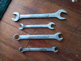 42916 Craftsman 44579 44584 4 Wrenches 5/8 7/8 3/4 12mm And 9/16 1/2 Lot
