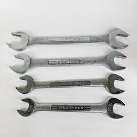 Craftsman 44586 44591 4 Piece Lot Open End Wrench Vv Series 44585 Forged Usa