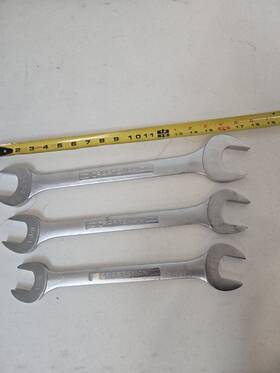 44587 Craftsman 44589 44588 Sae Open End Jumbo Wrench Set V And Vv Forged N Usa