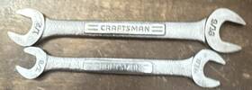 44572 Craftsman 44591 44581 44579 Double Boxed End Wrenches Set Of 2 -vv- Vintage