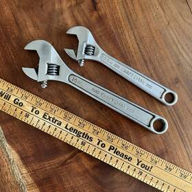44604-44603 Craftsman Vintage 10 Inch And 8 Adjustable Wrench 44604 44603