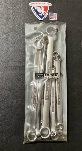 4465 Craftsman Vintage 10pc Double Box End Wrench Set 6 To 24mm Inch Super-tuff -v- Usa