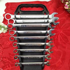 4469 Craftsman 11 Piece Sae Standard Combination Wrench Set 1/4 Inch To 7/8 Made In Usa