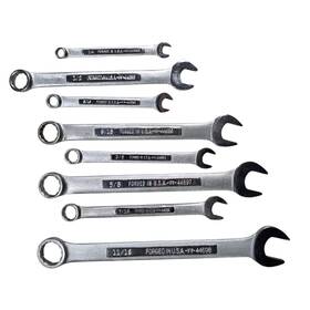 44691-44698 Craftsman Sae Combination Wrench Set 12 Point -vv- 44691 To -vv-4498 Made In Usa