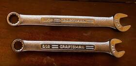 44691 Craftsman 44692 Vintage 11/32 Inch And 5/16 Sae 12pt Combination Wrench Va