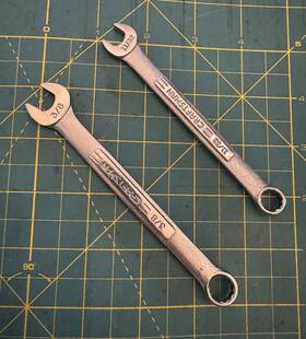44693 Craftsman 44692 Vintage Usa V Series Sae Combination Wrench Lot Of 2 11/32 - 3/8
