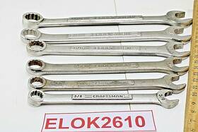 44698 Craftsman 44693 V 446 Series 3/8 Inch -11/16 6 Piece 12 Point Combination Wrench Set Usa