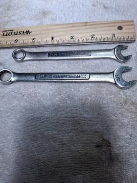 44384 Craftsman 44695 Two Wrenches. 1/2 Inch Combo 12 Point. . And 7/16 In 6