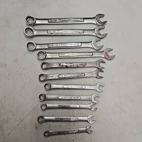44703 Craftsman 44699 Usa Sae Combination Wrench Lot 11