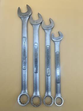 44706 Craftsman 44702 44704 44705 4-piece Combination Wrench Set Sae 12 Pt 13/16 - 1-1/16 To