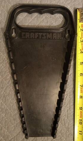 44747 Craftsman Vintage Metric 12 Wrench Holder 7-18mm Nice Used Made In Usa
