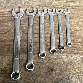 Craftsman 44791 6 Vintage Sae 12 Point Combination Wrench Set Usa Made