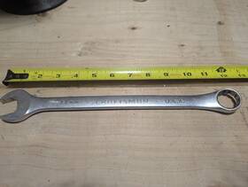 44952 Craftsman 22mm Professional Usa Long Full Polish Combination Wrench