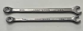 45987 Craftsman 45986 Professional 8mm And 7mm Full Polish Combo Wrench