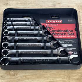 946891 Craftsman 46891 Sae Combination Wrench Set 6 Point 8pc 9 Usa Read