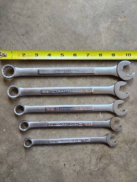 47857 Craftsman Usa 5pc Sae 12pt Combination Speed Wrench Set Va Series