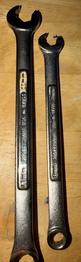 47950 Craftsman 47953 Vtg Professional Usa 8 And 11mm Combination Wrench