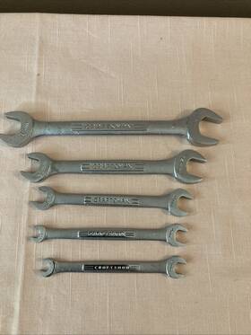 44504-02 Craftsman 49751 Set 5 Wrenches Open End 44521 44506 Metric 6mm-18mm Usa V/vv
