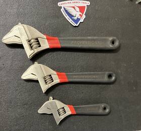 50475 Craftsman Vintage Professional 3pc Beak Jaw Adjustable Wrench Set Usa