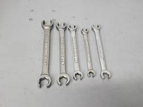 54333 Craftsman Vintage -va- Sae Flare Nut Line Wrench Set 5pc Usa 3/8 Inch - 7/8