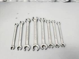 887556 Craftsman Vintage Va 8 Piece Sae And Metric Flare Nut Wrench Set 3/4 - 7/8 Inch Usa