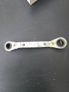9-43364 Craftsman 12pt Offset Ratcheting Box Wrench 5/8 Inch And 3/4 Usa