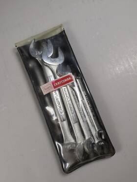 9-4450 Craftsman 94450 Vintage Wrench Set 5pc Sae Open End Vv And V Series 4450 1/4 Inch - 3/4 Usa