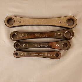 943682 Craftsman Sears Box Wrench Set Double Ended Ratchet 3/8-7/8