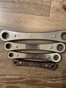 943683 Craftsman Double Box End Wratcheting Tools Lot Of 4