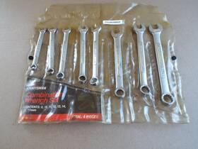 944653 Craftsman Vtg Usa 8 Pc Metric Combination Wrench 9mm - 17mm With Case Pls Read