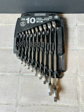 946994 Craftsman 10-pc Combination Wrench Set Sae #946994 Original Case Usa 12 Pt