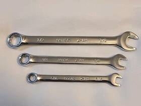 99736 Craftsman 99362 99738 99755 3 Z-ah Polished Combination Wrenches 5/16 3/8 1/2 99682