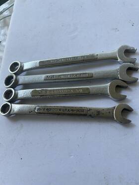 B44694 Craftsman Combination Wrench Set Usa 3/8-7/16 Inch 12-6 Point
