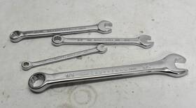 Cmmt44697 Craftsman Sae Combination Wrench Polished 12 Point Cmmt Lot Of 4 1/4 Inch - 5/8