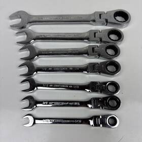 Cmmt87206 Craftsman Tools Combo Standard Ratchet Wrench Set 7pc Sae 3/4 Inch To 5/16