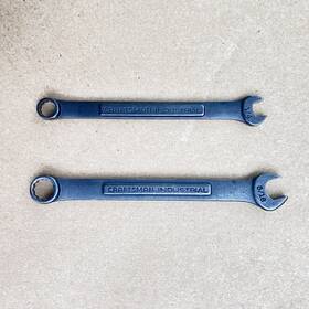 Craftsman Industrial 23642 23643 2 Piece Black Oxide Wrench Set 1/4 Inch And 5/16 Forged In Usa