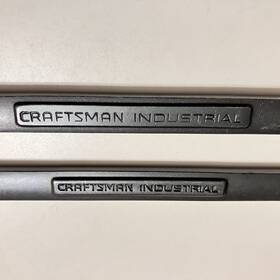 Craftsman Industrial 23715 23716 2 Piece Set Black Oxide Wrench 11mm And 12mm Forged In Usa