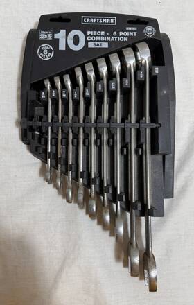 Mr46994 Craftsman 6 Point Combination Sae Wrench Set Made In The Usa #mr46994 No 5/16