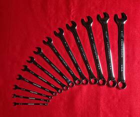 44933 Craftsman Professional 44921 Usa 13 Pc. Polished Chrome Sae Wrench Set 1/4 Inch To 1 Nice
