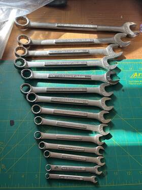 Up3226 Craftsman Sae Combination Wrench Set 12 Point 14 Piece Va Series 1/4 Inch To 1-1/16