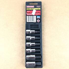 9-34447 Craftsman Usa 34447 Vintage 6-piece Hex Bit Socket Set 3/8 Inch Drive 5/32 -3/8 Sae