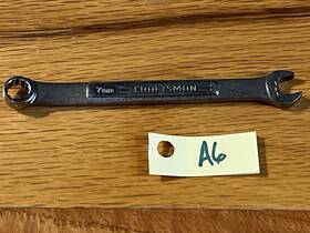 42911 Craftsman -v -42911 7mm 12 Point Combination Open End Box Wrench Lot A6
