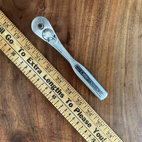V-43784 Craftsman Vintage 3/8 Inch Drive Ratchet Quick Release Tear Drop Head V 43784 V-43784 Craftsman Vintage 3/8 Inch Drive Ratchet Quick Release Tear Drop Head V 43784
