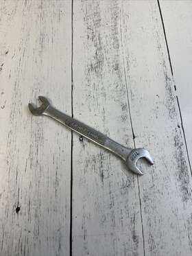V-44572 Craftsman Vintage 3/8 Inch X 7/16 Sae Double Open-end Drop-forged Wrench 5 Long