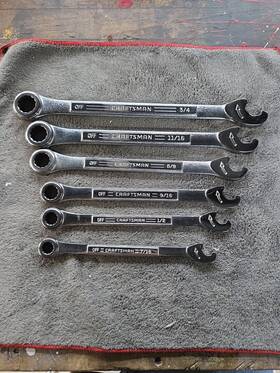 Va-43460 Craftsman Ratchet Quickwrench Va Set 6 Pc. Sae. Made In The Usa