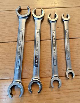 Va-4417 Craftsman 4 Pc Flare Nut Line Wrench Set Va 4417 Series 3/8 Inch - 7/8